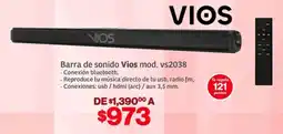 Soriana Híper VIOS barra de sonido oferta