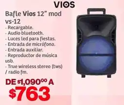 Soriana Híper Vios bafle 12" vs-12 oferta