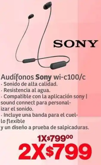 Sony audífonos wi-c100/c