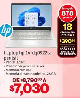 Soriana Híper HP laptop 14-dq0522la oferta
