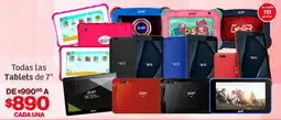 Soriana Híper Ghia todas las tablets de 7" oferta