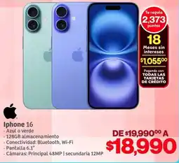 Soriana Híper Iphone 16 oferta