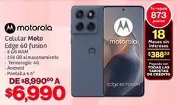 Soriana Híper Motorola celular moto edge 60 fusion oferta
