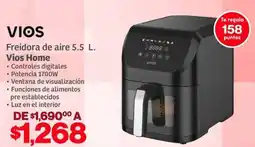 Soriana Híper Vios home freidora de aire oferta