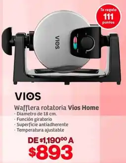 Soriana Híper Vios home wafflera rotatoria oferta