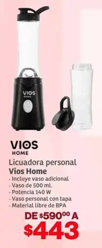 Soriana Híper Vios home licuadora personal oferta