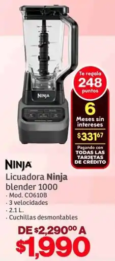 Soriana Híper Ninja licuadora blender 1000 oferta