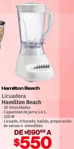 Soriana Híper Hamilton beach licuadora oferta