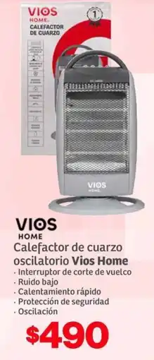 Soriana Híper Vios home calefactor de cuarzo oscilatorio oferta