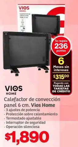 Soriana Híper Vios home calefactor de convección panel oferta