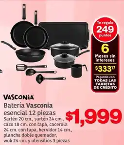 Soriana Híper Vasconia batería vasconia esencial oferta