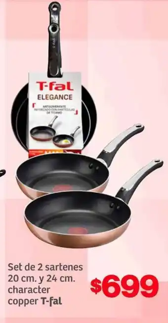 Soriana Híper T-fal set de 2 sartenes oferta