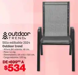 Soriana Híper Outdoor trend silla estibable oferta