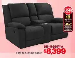 Soriana Híper Sofá reclinable doble oferta