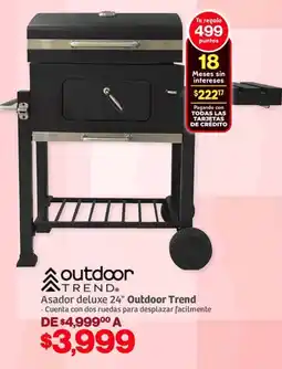 Soriana Híper Outdoor trend asador deluxe 24" oferta