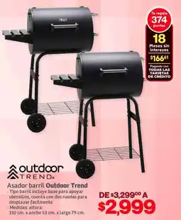 Soriana Híper Outdoor trend asador barril oferta
