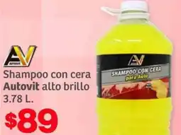 Soriana Híper Autovit shampoo con cera alto brillo oferta