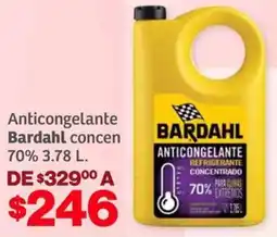 Soriana Híper Bardahl anticongelante concen oferta