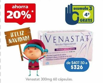 Farmacia San Pablo Venastat cap 300mg caj c/60 oferta