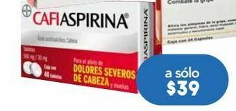 Farmacia San Pablo Cafiaspirina tab 500mg caj c/40 oferta