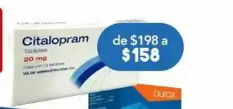 Farmacia San Pablo Citalopram tab 20mg c/14 psicofarma oferta