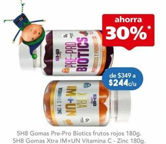 Farmacia San Pablo 5h8 gomas ext im+un vit c & zinc c/180gr oferta