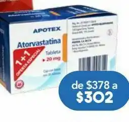 Farmacia San Pablo Atorvastatina duo tab 20mg c/30 apotex oferta