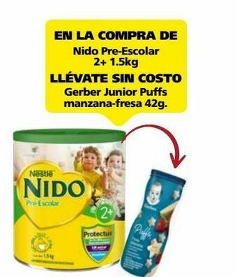 Farmacia San Pablo Nido prescolar leche en polvo 2+ c/1.5kg oferta