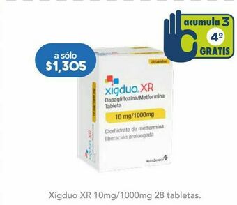 Farmacia San Pablo Xigduo xr tab 10/1000mg caj c/28 oferta