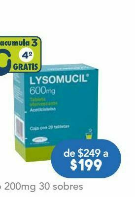Farmacia San Pablo Lysomucil eferv tab 600mg caj c/20 oferta