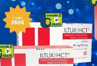 Iltux2hct tab 40/25 mg caj c/14