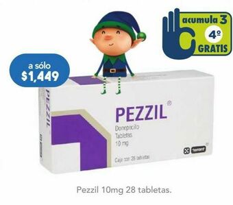 Pezzil tab 10mg caj c/28