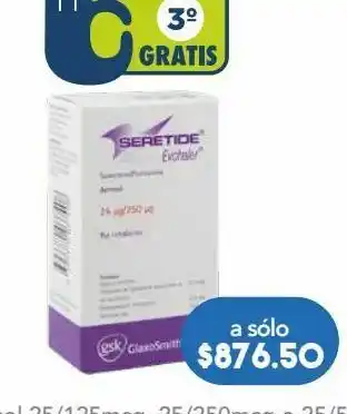 Seretide evo cd aer 25/250mcg caj c/120d
