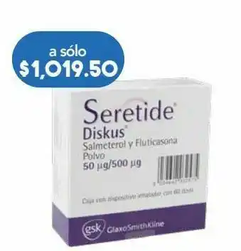 Farmacia San Pablo Seretide diskus pol 50/500 mg caj c/60d oferta
