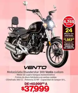Soriana Híper Vento motocicleta thunderstar 300 custom oferta