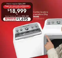 City Club Mabe lavadora y secadora oferta