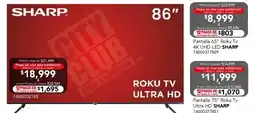 City Club Sharp tv 86" oferta