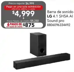 City Club Lg barra de sonido 4.1 sh5a ai sound pro oferta