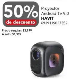 City Club Havit proyector android tv 9.0 oferta