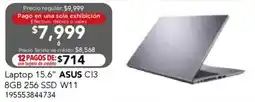 City Club Asus laptop 15.6" ci3 oferta