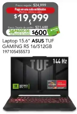 City Club Asus laptop 15.6" tuf gaming r5 oferta