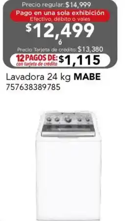 City Club Mabe lavadora oferta