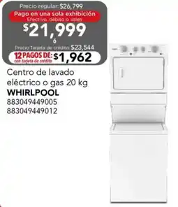 City Club Whirlpool centro de lavado eléctrico o gas oferta