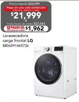 City Club Lg lavasecadora carga frontal oferta