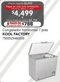 City Club Kool factory congelador horizontal 7 pies oferta