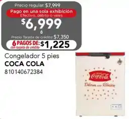 City Club Coca cola congelador 5 pies oferta