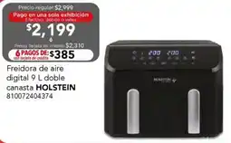 City Club Holstein freidora de aire digital doble canasta oferta