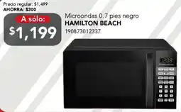 City Club Hamilton beach microondas 0.7 pies negro oferta