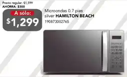 City Club Hamilton beach microondas 0.7 pies silver oferta