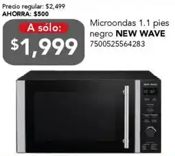 City Club Microondas 1.1 pies negro oferta